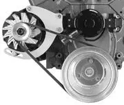 Alan Grove Components Small Block Chevy Alternator Bracket, Electric Water Pump, Passenger Side 235R 1