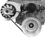Alan Grove Components Big Block Chevy Alternator Bracket, Electric Water Pump, Mid Mount, Passenger Side 236R 1