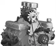 Alan Grove Components 401 - 425 Buick Alternator Bracket, High Mount, Passenger Side 240R 1