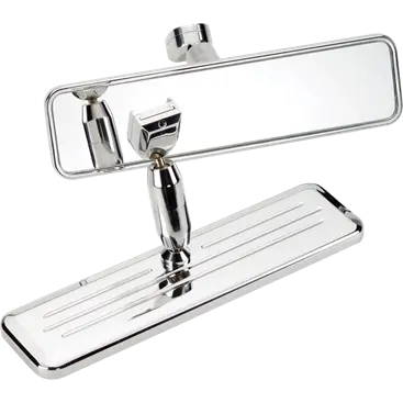 Billet Specialties Full Size Rear View Mirror, Ball Milled Or Bowtie Styles 1