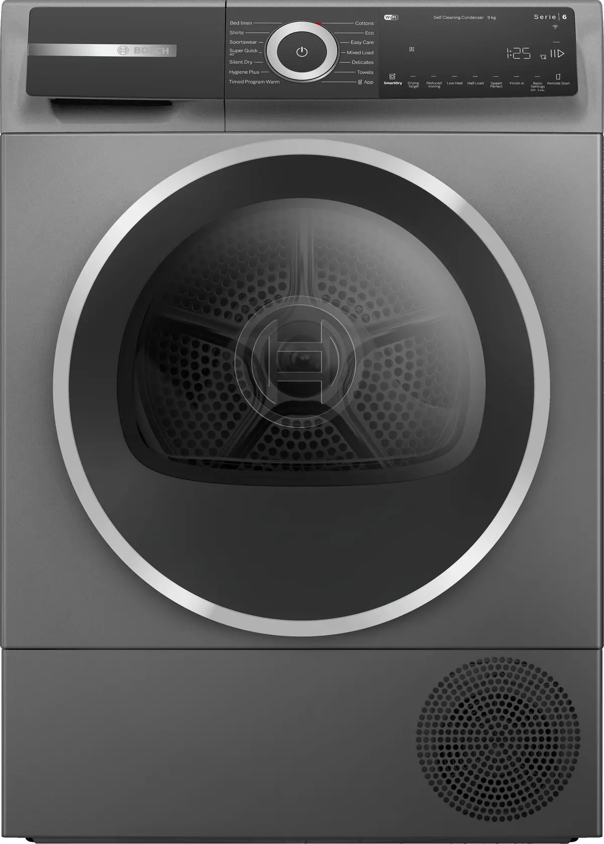 Bosch Wqh246drgb Series 6 - 9Kg Heat Pump Tumble Dryer - Graphite - A+++ Rated 1