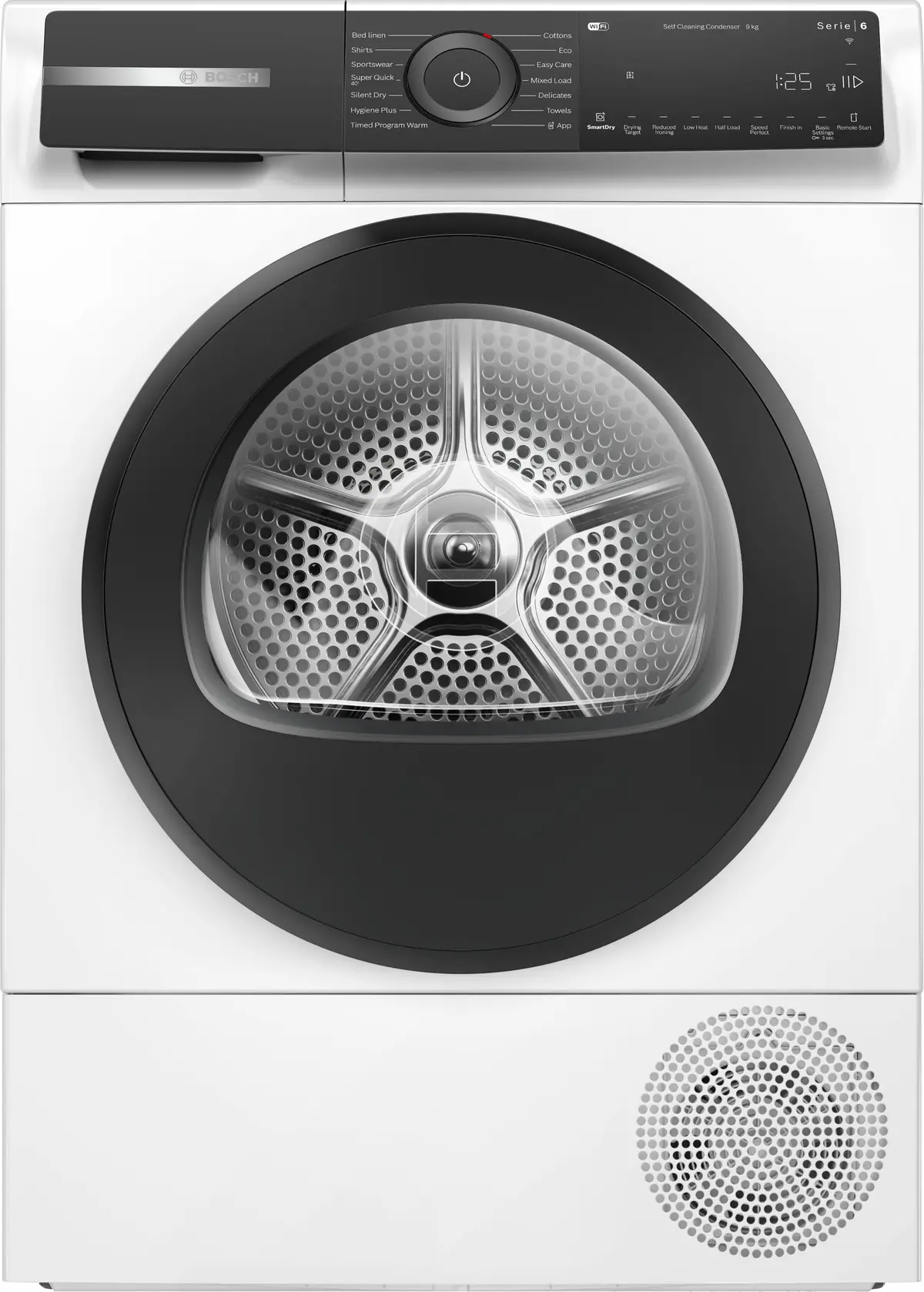 Bosch Wqh246d9gb Series 6 - 9Kg Heat Pump Tumble Dryer - White - A+++ Rated 1