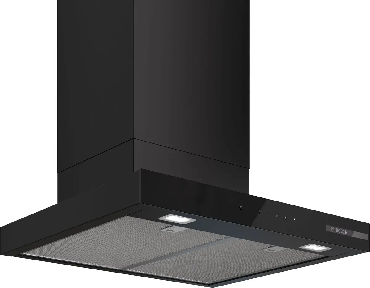 Bosch Series 6 Dwb67dn60b 60Cm Chimney Hood - Black 1