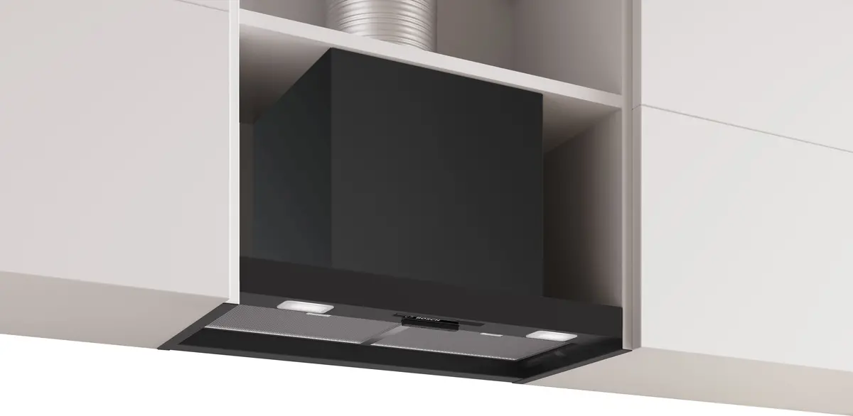 Bosch Series 2 Dbb63bc60b 60Cm Integrated Hood - Black 1
