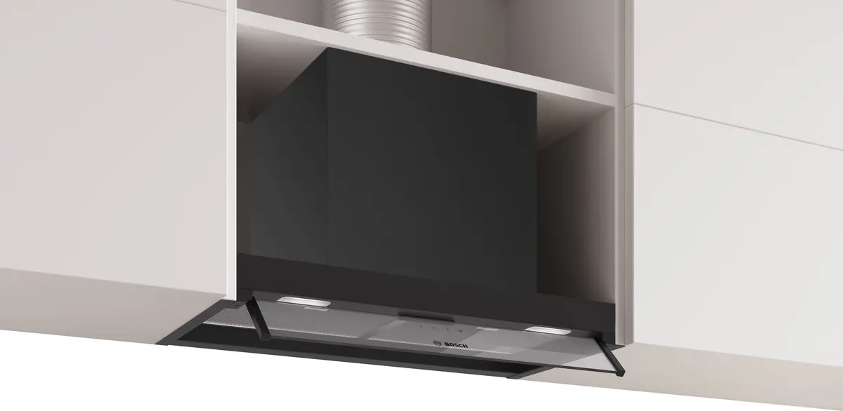 Bosch Series 4 Dbb65cc60b 60Cm Integrated Hood - Black 1