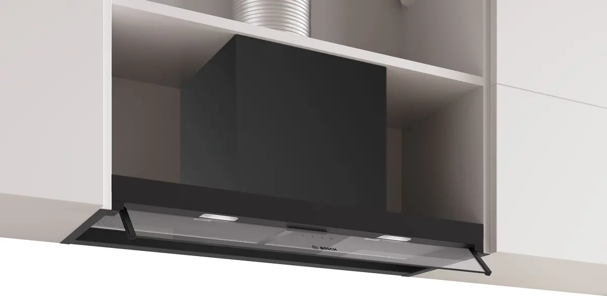 Bosch Series 4 Dbb85cc60b 80Cm Integrated Hood - Black 1