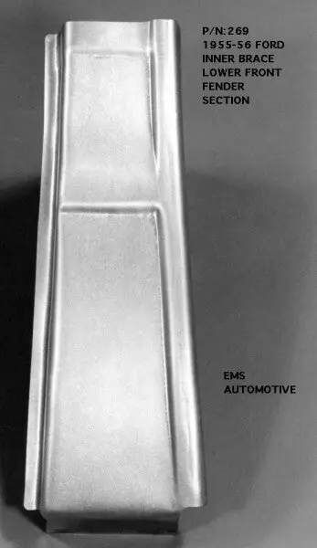1955-56 Ford Car Lower Front Inner Fender Brace 1