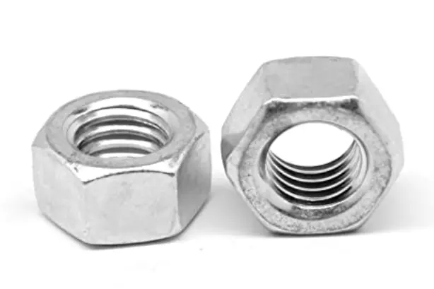 M8-1.25 Din 934 Cr Metric Hex Nut Cl 10 Zinc [100Bx] 1
