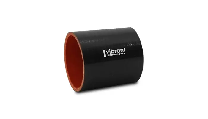 Vibrant Performance 2716 Straight Hose Coupler, 3.50" I.D. X 3.00" Long - Black 1