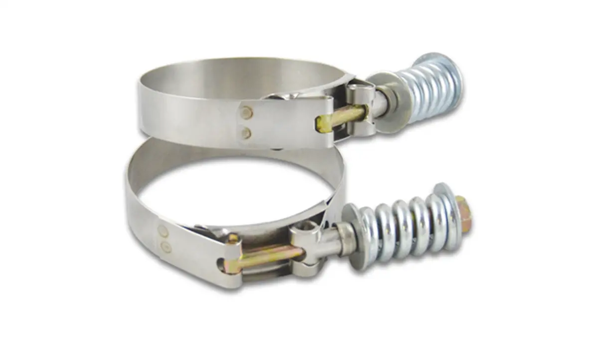 Vibrant Performance 27820 300 Stainless Steel T-Bolt Clamps Range: 2.25 In.-2.55 In 1
