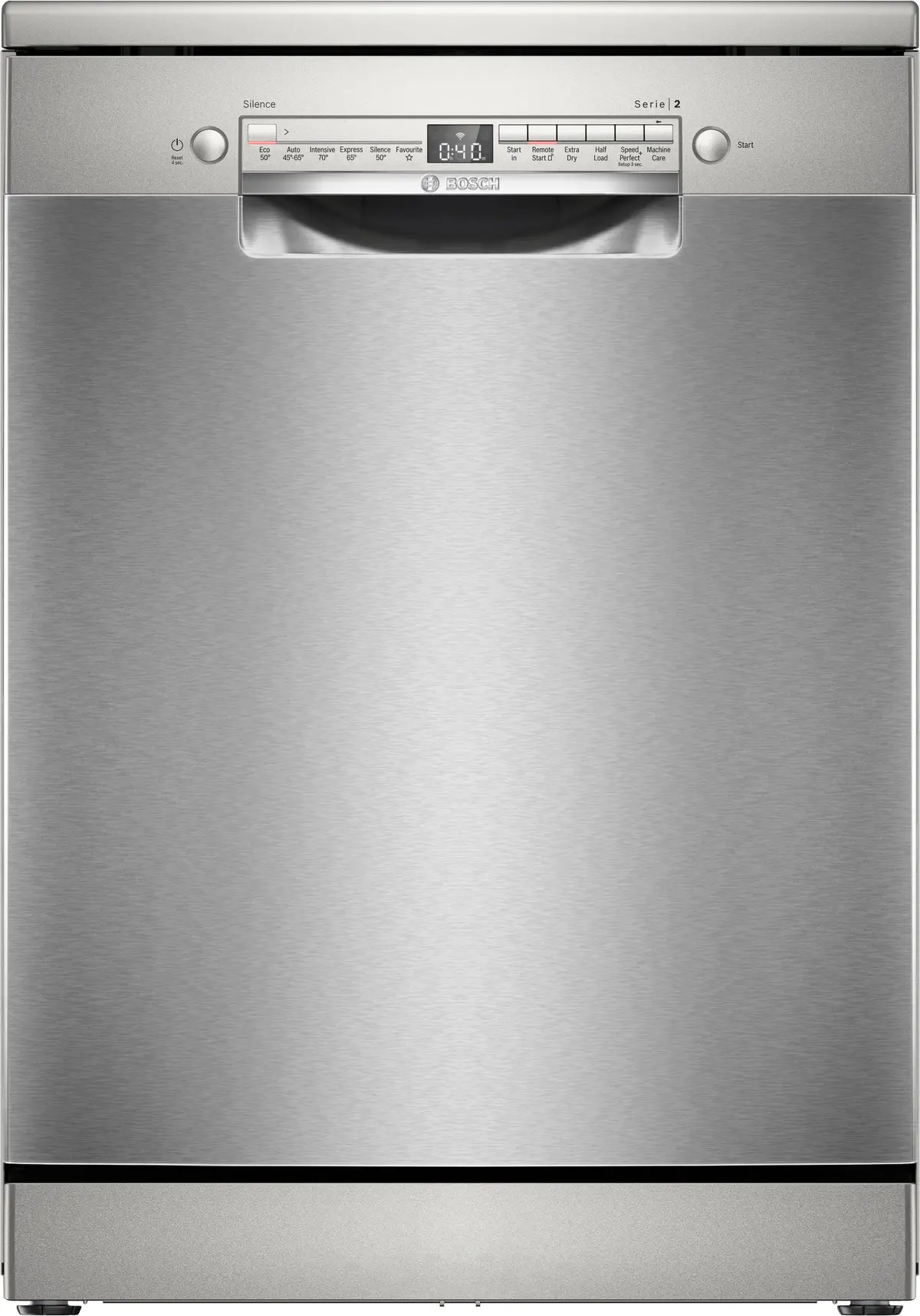 Bosch Sms2hvi06g Series 2 Standard Dishwasher - Silver Inox - C Rated 1