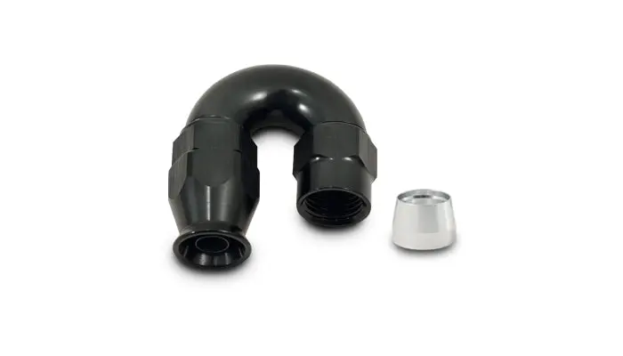 Vibrant Performance 28810 180 Degree High Flow Hose End Fitting For Ptfe Lined Hose, -10An 1