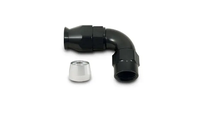 Vibrant Performance 28906 90 Degree High Flow Hose End Fitting For Ptfe Lined Hose, -6An 1