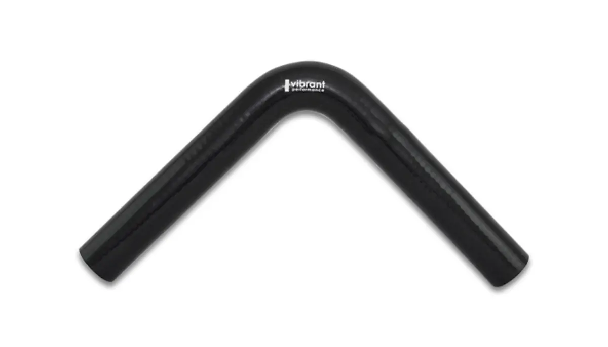 Vibrant Performance 90 Degree Elbow, 1.25" I.D. X 8.00" Leg Length - Black 1