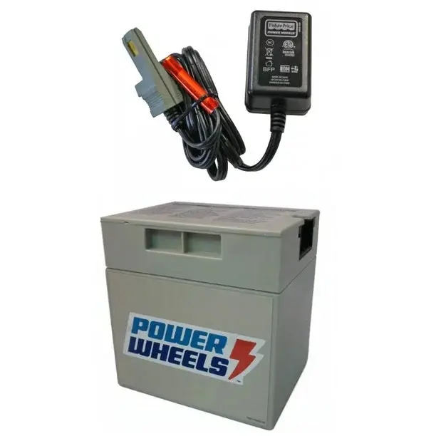 Power Wheels Replacement Battery Gray Or Grey 12V With Charger Oem 1