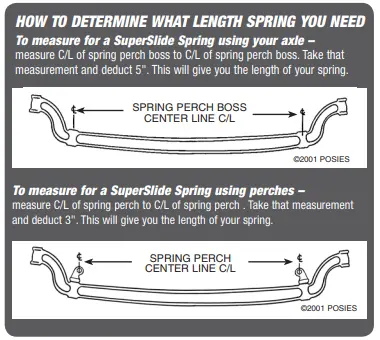 Posies 1928-34 Ford Super Slide Springs For Stock 1928-36 Ford Axles, Posies/Superbell, 1932 Heavy Axle #4002 (Pair) 3