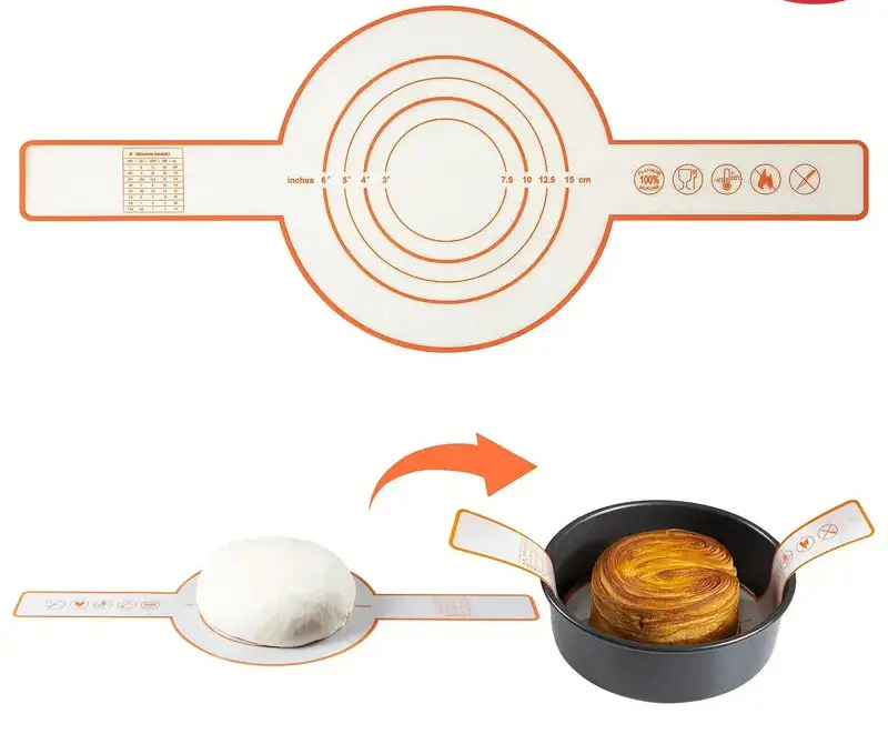 Silicone Bread Sling, Non-Stick & Easy Clean - Red - 2 Pieces 1