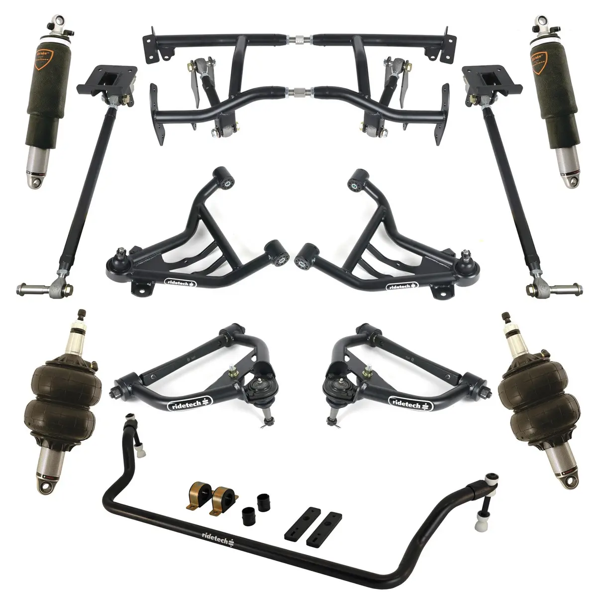 1970-81 Chevy Camaro Ridetech Complete Front And Rear Air Ride Suspension 1