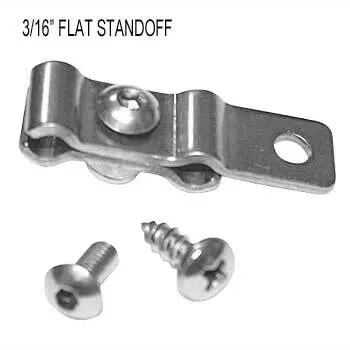 Kugel Komponents Flat Standoff 3/16 Inch X 3/16 Inch - 4 Pack 1