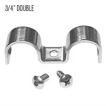 Kugel Komponents Double Clamp 3/4 Inch X 3/4 Inch Doubles - 4 Pack 1