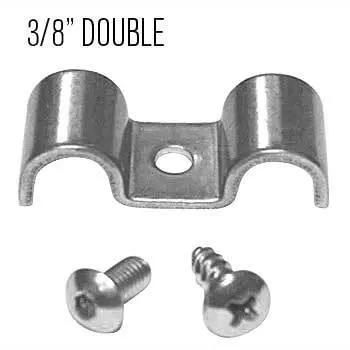 Kugel Komponents Double Clamp 3/8 Inch X 3/8 Inch Doubles - 6 Pack 1