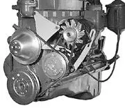 Alan Grove Components Inline 6 Cylinder 1955-62 Chevy 235 Engine Air Conditioning Compressor And Alternator Bracket 301L 1