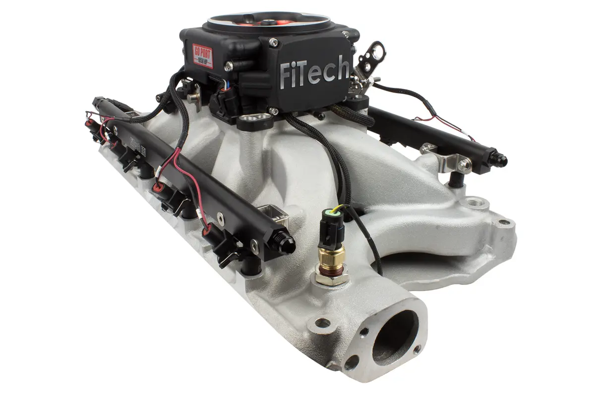 Fitech Go Port Big Block Chevy Oval Port 500-1050 Hp System- Black 1