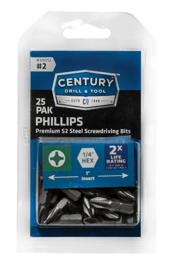 Phil#2 Insert S2 Scr 25Pk 1