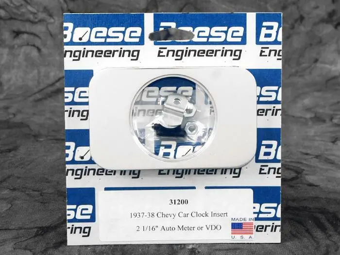 Boese Engineering 1937 - 1938 Chevy Car Clock Insert For 2 1/16" Gauge 1