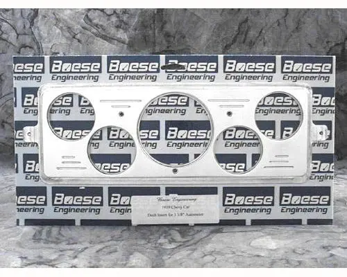 Boese Engineering 1939 Chevy Car Billet Aluminum Dash Insert For Auto Meter Gauges (3 1/8" & 2 1/16") 1
