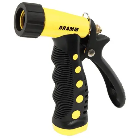 Pistol Nozzle H.D. With Rubber Grip, Yellow 1