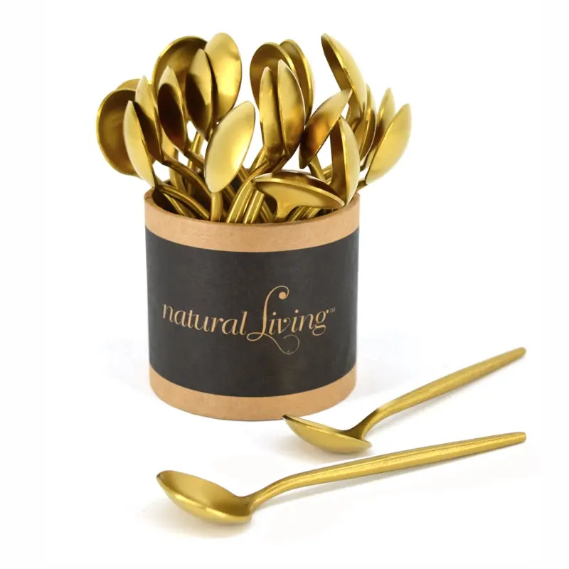 Natural Living Small Gold Spoons 1