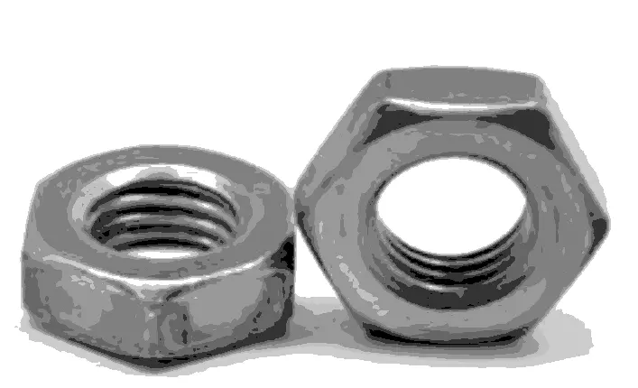1/2"-13 Finished Hex Jam Nut A563 Gr A Cr Low Carbon Zinc [100Bx] 1
