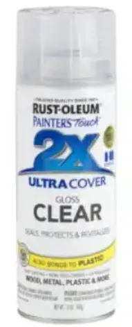 2X Ultra Cover Spray, Clear, Gloss 12Oz 1