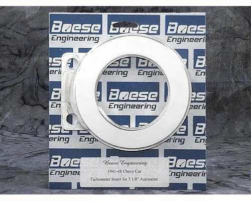 Boese Engineering 1941-1948 Chevy Car Billet Aluminum Tachometer Insert 1