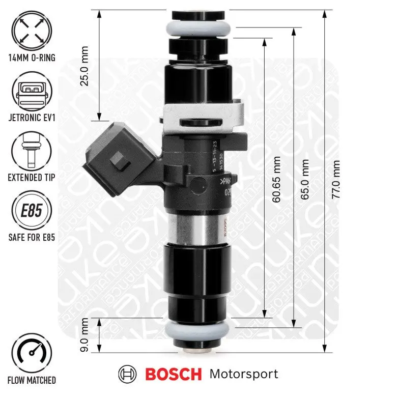 Nuke Bosch Injector 980Cc, 65Mm (Ev14l), 8Pcs Flow Matched (Order In) 1