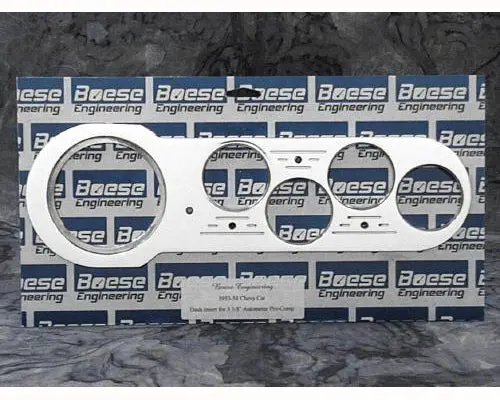 Boese Engineering 1953-1954 Chevy Car Billet Aluminum 5 Gauge Dash Insert 1