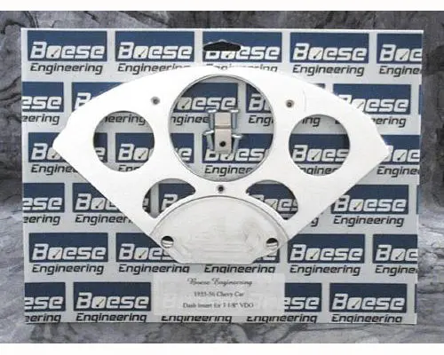 Boese Engineering 1955-1956 Chevy Car Billet Aluminum 5 Gauge Dash Insert For Auto Meter Gauges 1