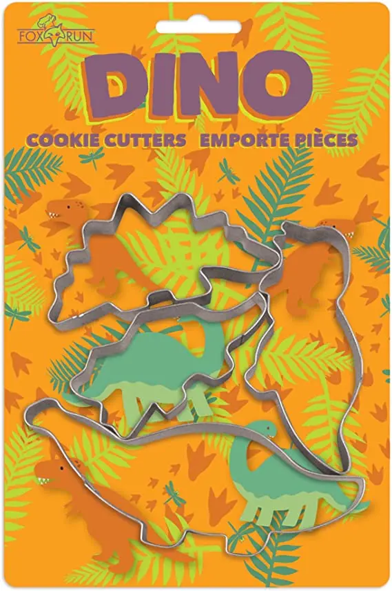 Fox Run Dinosaur Shaped Cookie Cutter Set 1