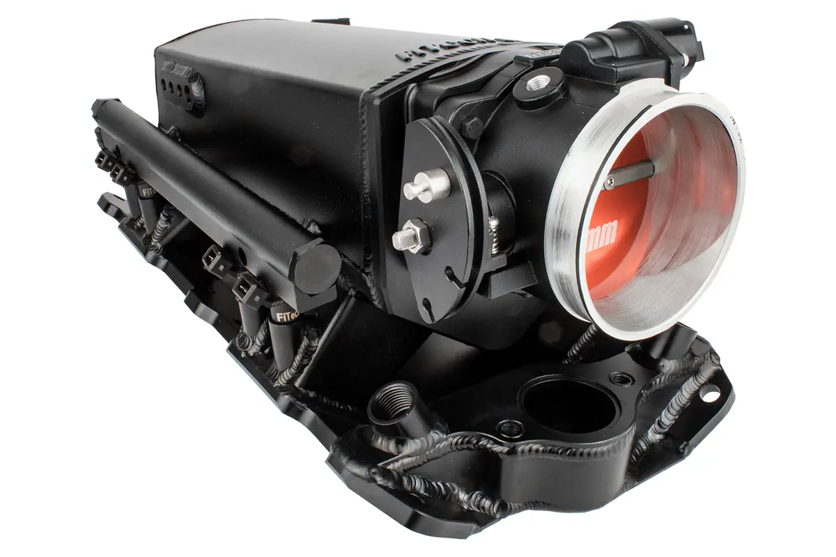 Fitech Ultra Ram Small Block Chevy Intake And Throttle Body Electronic Fuel Injection System 1