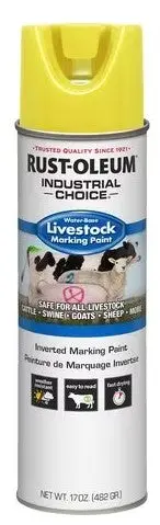 Flrsnt Yellow, Livestock Marking Paint, 17 Oz 1
