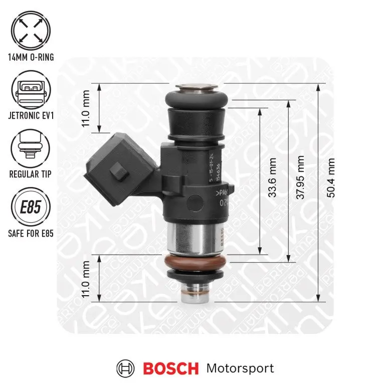 Nuke Bosch Injector 1462Cc, 38Mm (Ev14k), 8Pcs Flow Matched (Order In) 1