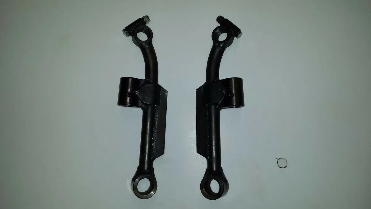 1939-54 Chevy Car Dropped Spindle Uprights And Dropped Steering Arms 1