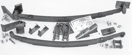 Posies 1935-40 Ford Superslide Adjustable Rear Spring Weld-In Kit For Boxed Frames 2 Position Ride Height 1