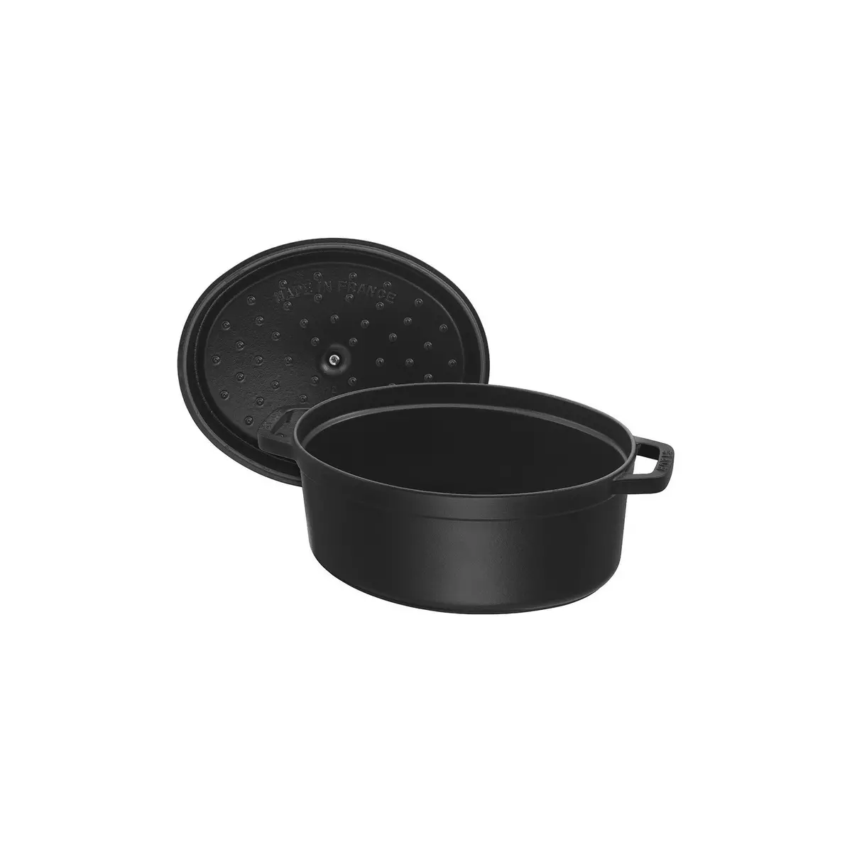 Staub La Cocotte 12 L Cast Iron Oval Cocotte, Black 1