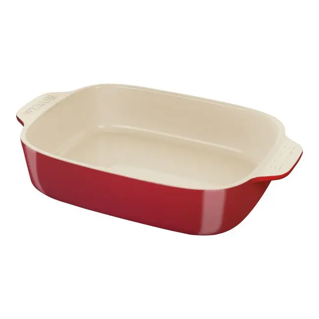 Staub Ceramic Oven Dish Cherry Rectangular 1007578 1
