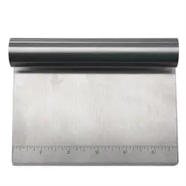 A La Tarte Dough Scraper With Measurements - Stainless Steel 1