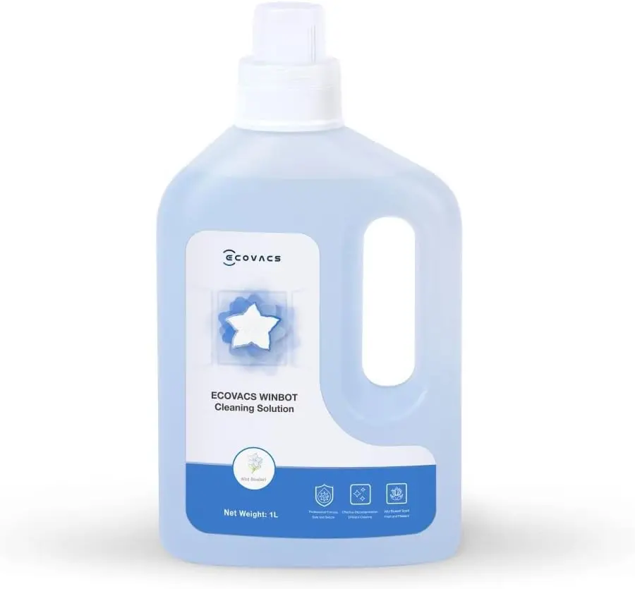 Ecovacs Winbot Cleaning Solution 1L - Streak-Free Glass Cleaning Formula | 270-W-So01-1007 1