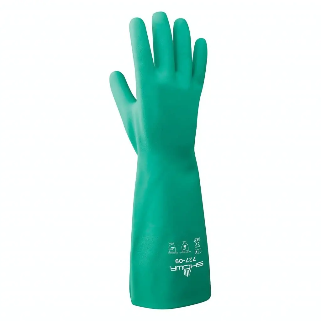 727-7 - Small 15 Mil, Full Nitrile Coated, Bisque Grip [12Pk] 1