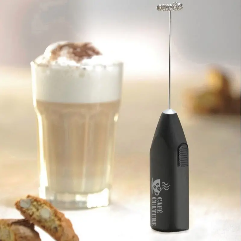 Café Culture Electronic Milk Frother – Stainless Steel, Black Matte 1